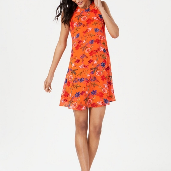 Calvin Klein Dresses & Skirts - Calvin Klein Orange Summer Sleeveless Dress